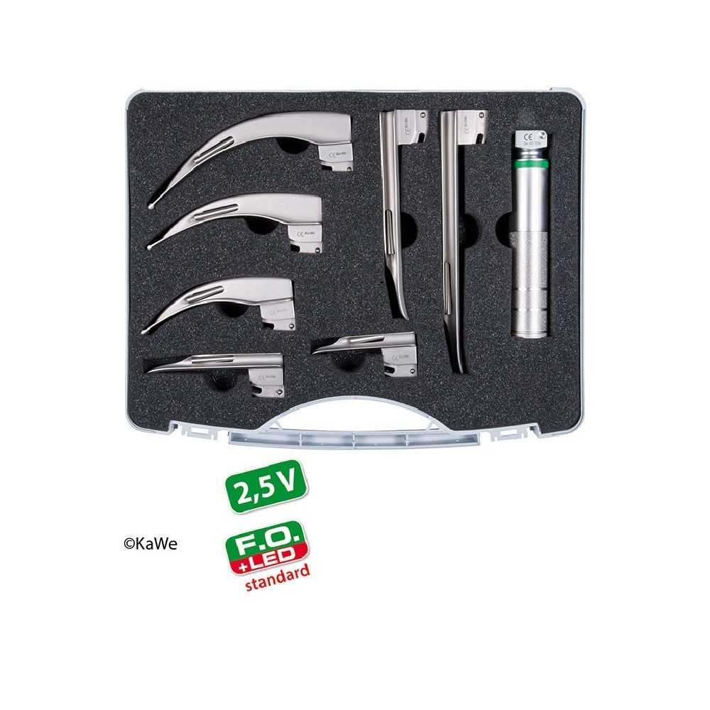 KaWe LED F.O. Laryngoskop Set für Erwachsene und Pädiatrie