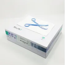 Aesculap SUSI Nabelschnurschere, gebogen, stumpf, 160 mm), blau, steril, einweg