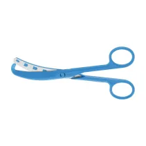 Aesculap SUSI Nabelschnurschere, gebogen, stumpf, 160 mm), blau, steril, einweg