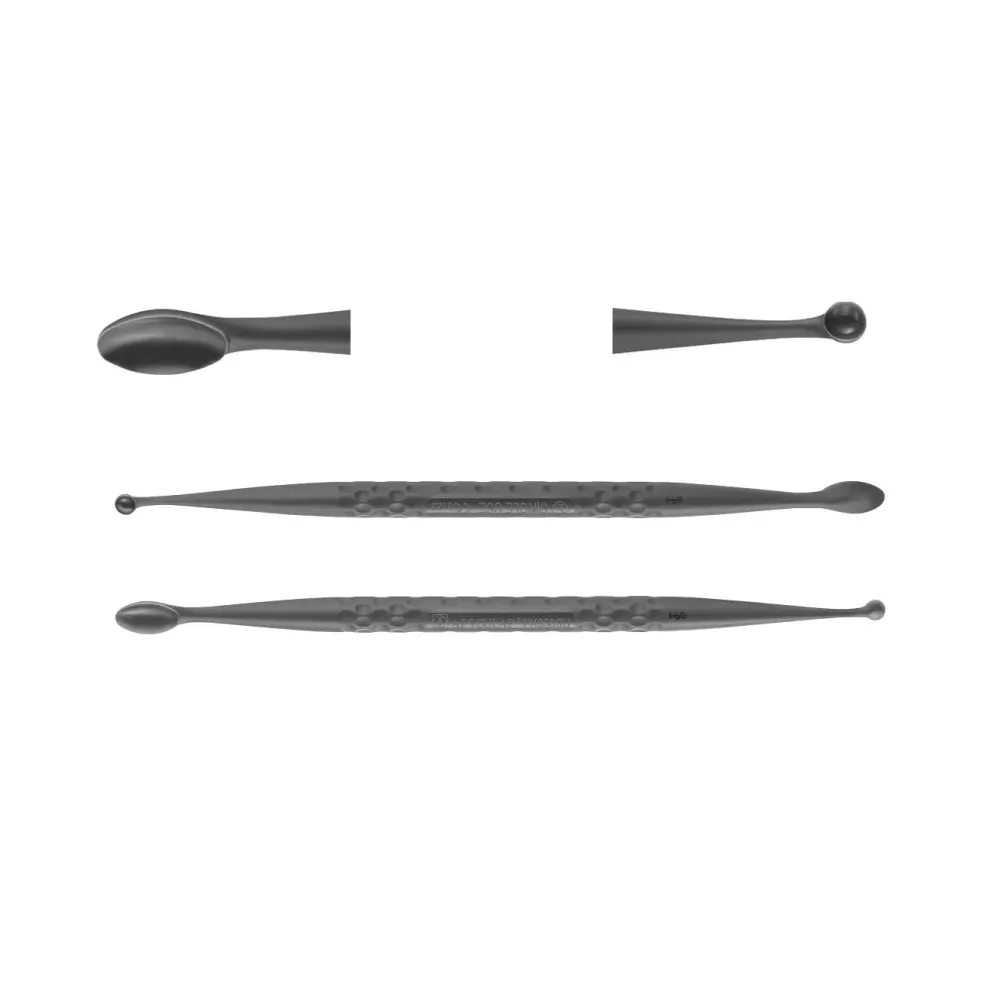 Aesculap SUSI Knochenkürette, gerade, 180 mm, spitz, doppelendig, steril, einweg