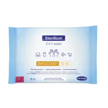 HARTMANN Sterillium 2 in 1 wipes Flächendesinfektionstücher, 15 Stk/Pack