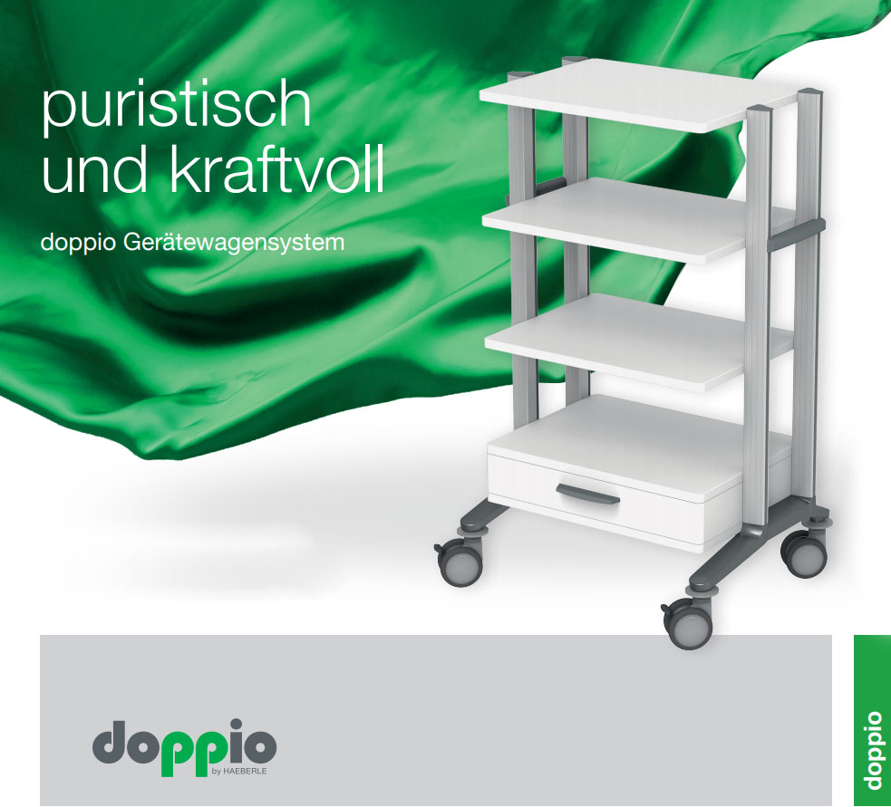 HAEBERLE doppio Gerätewagensystem für die Arztpraxis oder Klinik